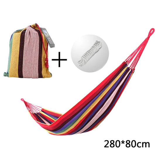 Spacious Double-Wide Deluxe Hammock - Ultimate Portable Relaxation